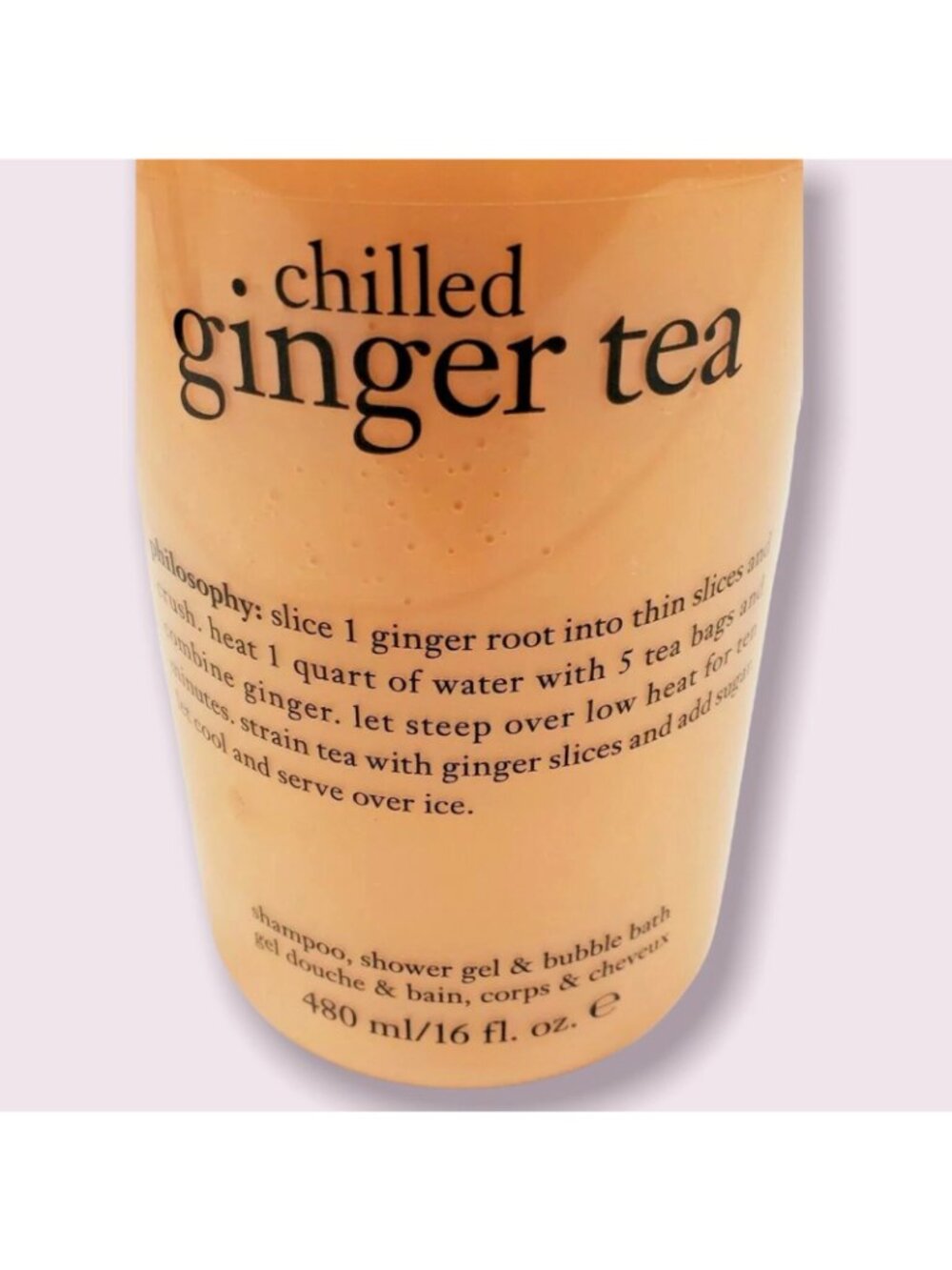 Philosophy Chilled Ginger Tea 3 in 1 Shower Gel, Bubble Bath & Shampoo 16 Fl Oz - Picture 11 of 11